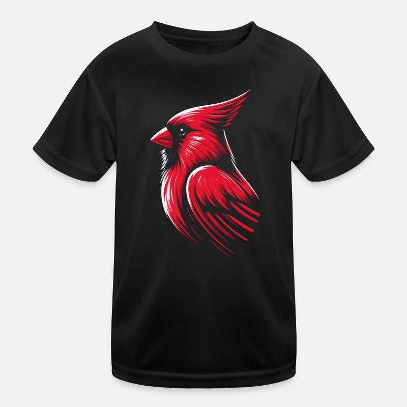 Cardinal Red Cardinal Bird Red Cardinal Kids Functional T-Shirt