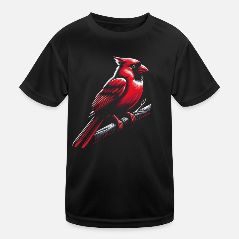 Kardinal Rotkardinal Vogel Roter Kardinal Kinder Funktions-T-Shirt