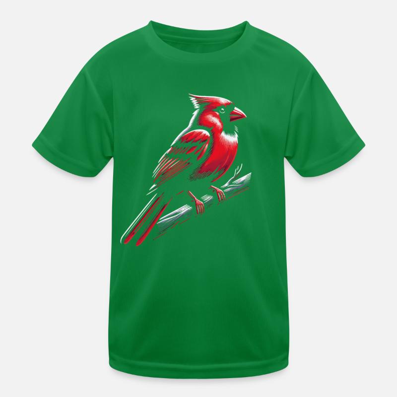 Kardinal Rotkardinal Vogel Roter Kardinal Kinder Funktions-T-Shirt