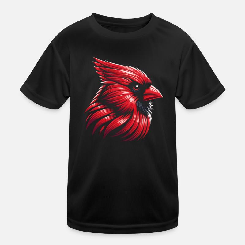 Cardinal Red Cardinal Bird Red Cardinal Kids Functional T-Shirt