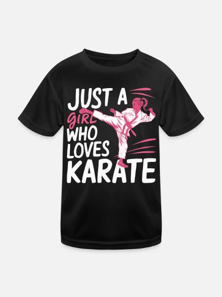 Karaté Karaté Combattant Arts martiaux - T-shirt sport Enfant - noir - Devant