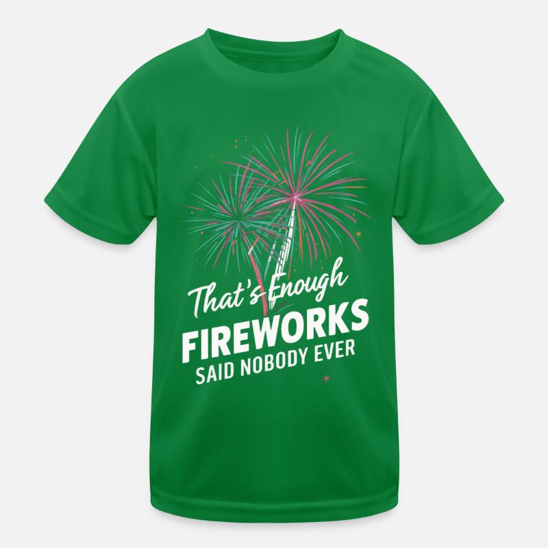 Pyrotechnician Fireworks Pyrotechnics Kids Functional T-Shirt