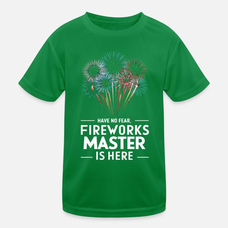 Pyrotechnician Fireworks Pyrotechnics Kids Functional T-Shirt