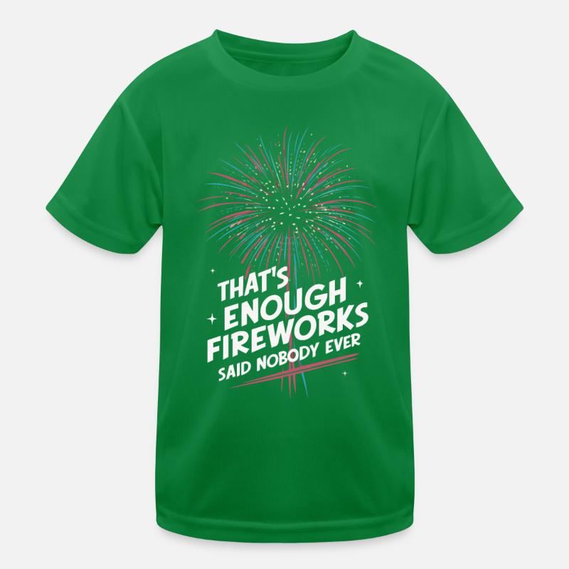 Pyrotechnician Fireworks Pyrotechnics Kids Functional T-Shirt