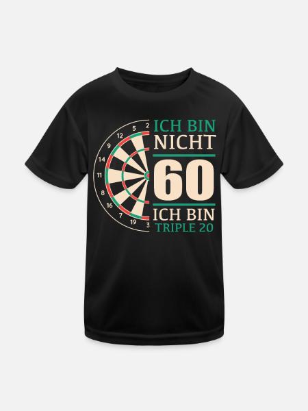 Birthday Gift 60 Years Birthday Child - Kids Functional T-Shirt - black - Front