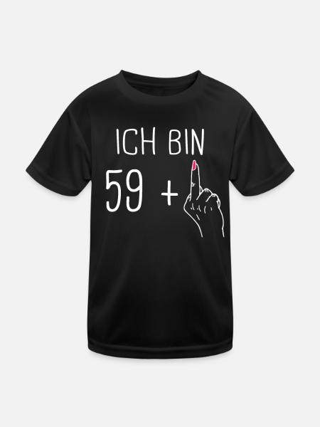Birthday gift 60 years birthday boy - Kids Functional T-Shirt - black - Front