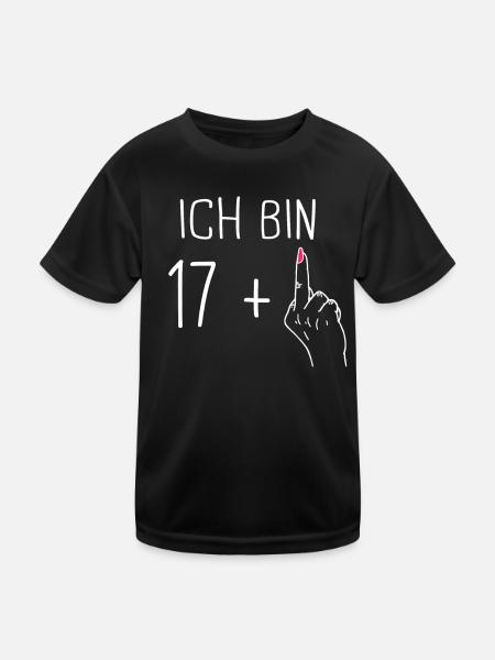 Birthday Gift 18 Years Birthday Boy - Kids Functional T-Shirt - black - Front