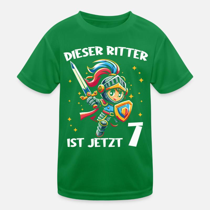 Geburtstagsgeschenk 7 Jahre Geburtstagskind Kinder Funktions-T-Shirt