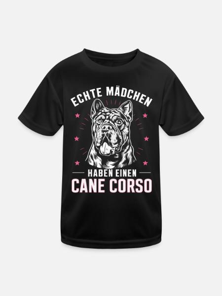 Chiens Cane Corso Italiano Chien - T-shirt sport Enfant - noir - Devant
