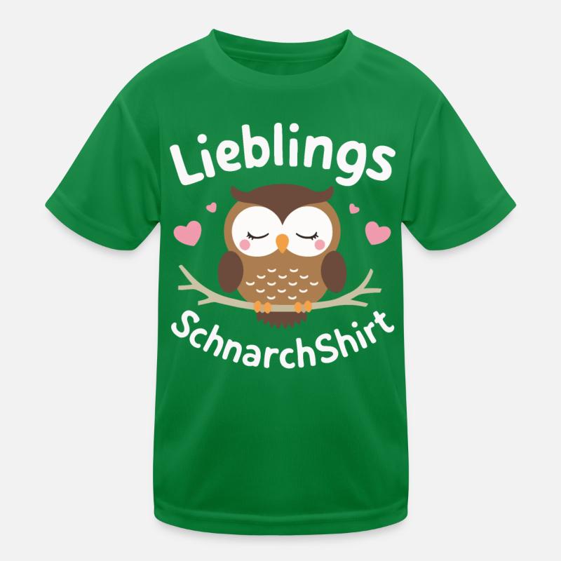 Nachteule Eule Eulen Vogel Kinder Funktions-T-Shirt