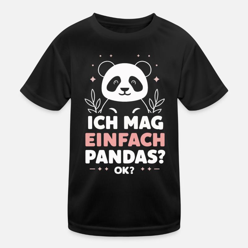 Panda Panda Bear Pandas Kids Functional T-Shirt