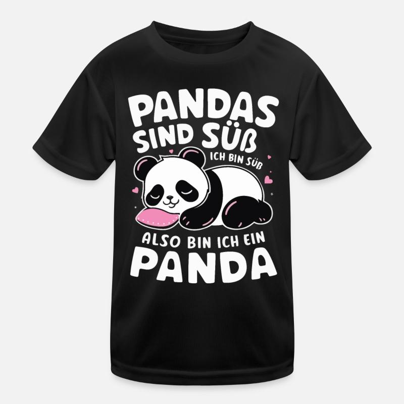 Panda Panda Bear Pandas Kids Functional T-Shirt