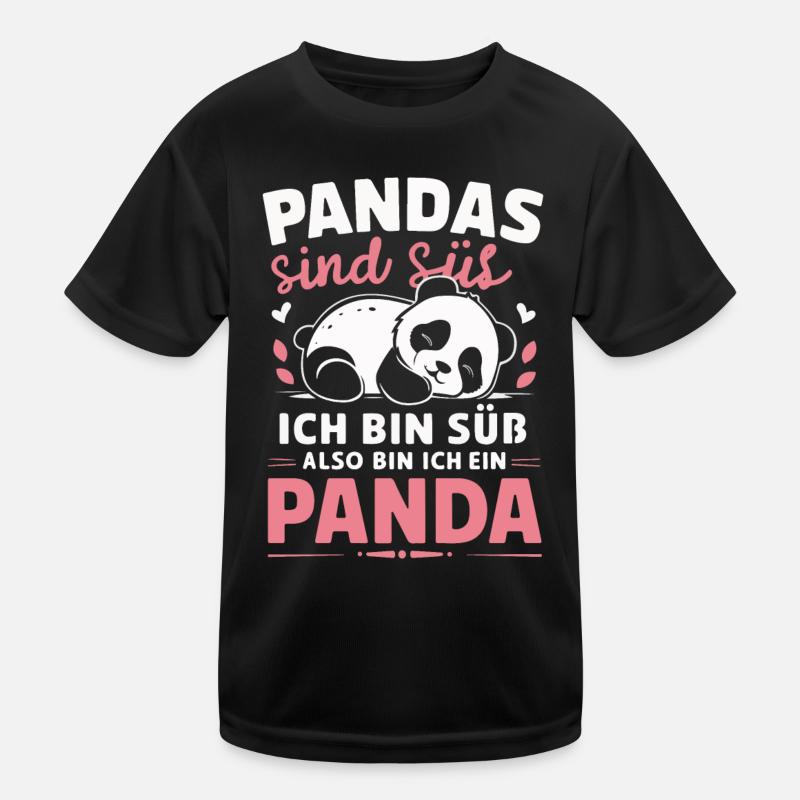 Panda Panda Bear Pandas Kids Functional T-Shirt