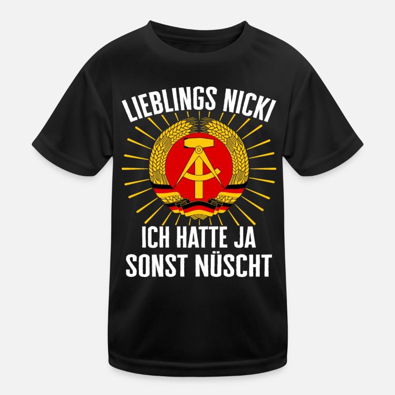 Ostdeutschland Osten Ossi DDR Heimat Ostblock Kinder Funktions-T-Shirt