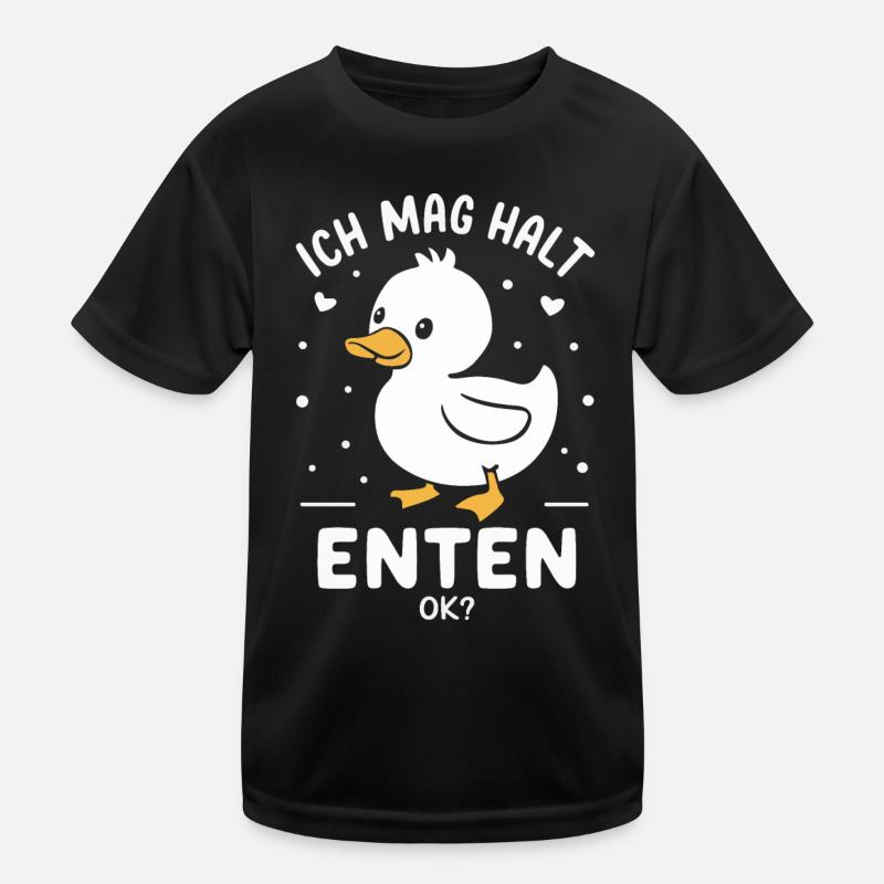 Canard colvert, canard, canard, canard sombre, oiseau T-shirt sport Enfant