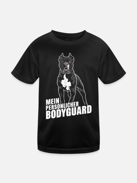 Chiens Cane Corso Italiano Chien - T-shirt sport Enfant - noir - Devant