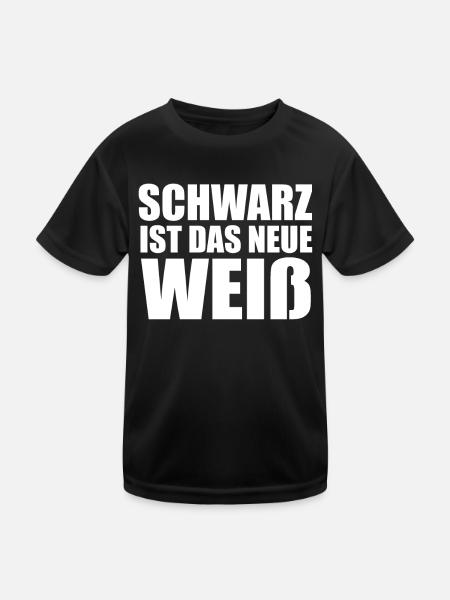 Lustig Srkastisch Ironie Schwarze Edition - Kinder Funktions-T-Shirt - Schwarz - Vorne