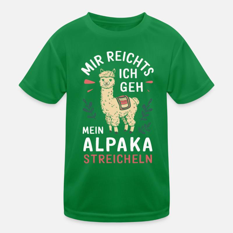 Alpaca Llama Alpacas Animal Kids Functional T-Shirt