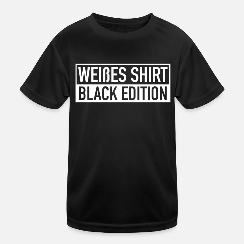 Lustig Srkastisch Ironie Schwarze Edition Kinder Funktions-T-Shirt