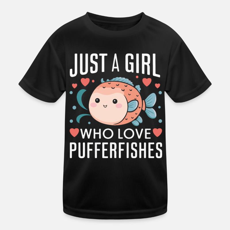 Pufferfish, Pufferfish, Fish, Ocean, Animal Kids Functional T-Shirt