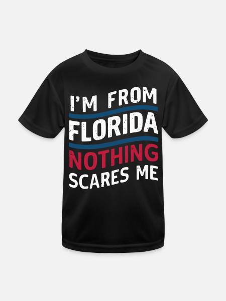 Florida, USA, America, Seed - Kids Functional T-Shirt - black - Front