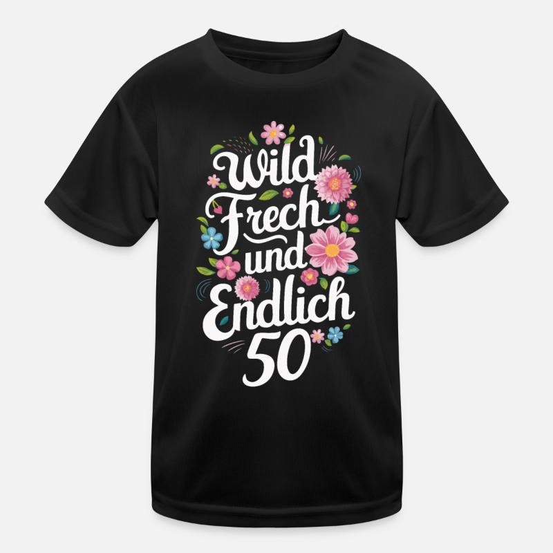 Birthday Gift 50 Years Birthday Child Kids Functional T-Shirt