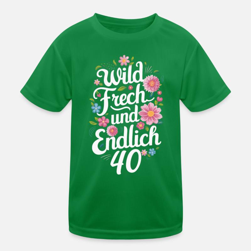 Geburtstagsgeschenk 40 Jahre Geburtstagskind Kinder Funktions-T-Shirt
