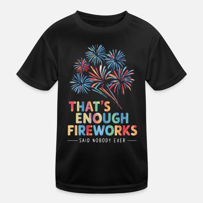 Pyrotechnie Feux d’artifice Pyrotechnie T-shirt sport Enfant