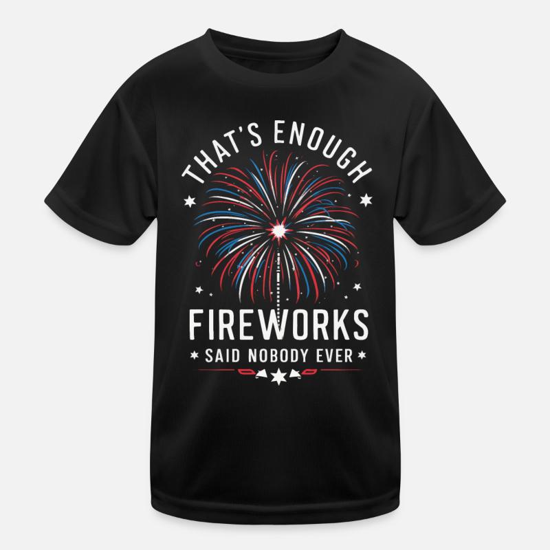 Pyrotechnie Feux d’artifice Pyrotechnie T-shirt sport Enfant