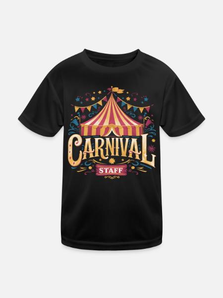 Cirque Carnaval Carnaval - T-shirt sport Enfant - noir - Devant