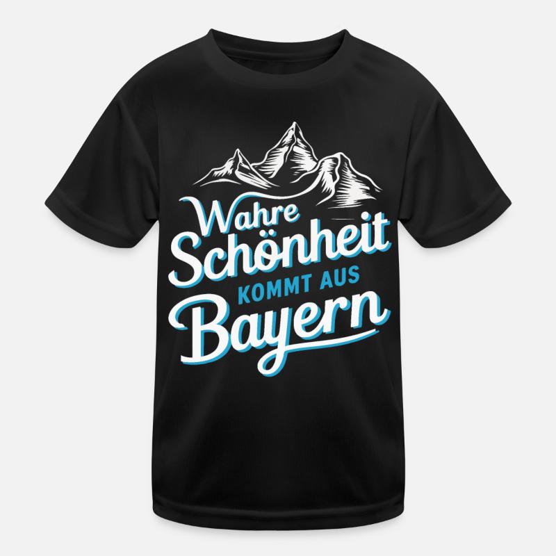 Freistaat Bayern Bayrisch Kinder Funktions-T-Shirt