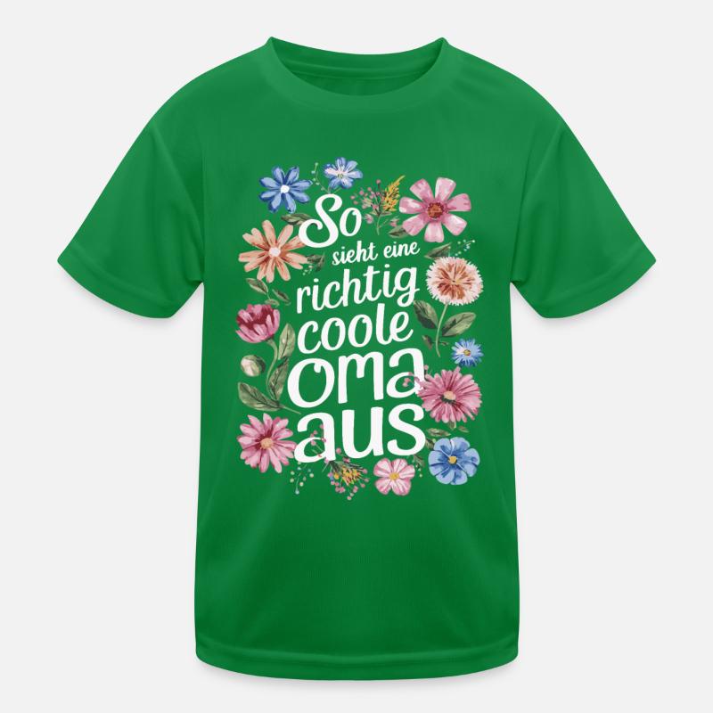 Oma Großmutter Großeltern Muttertag Familie Kinder Funktions-T-Shirt