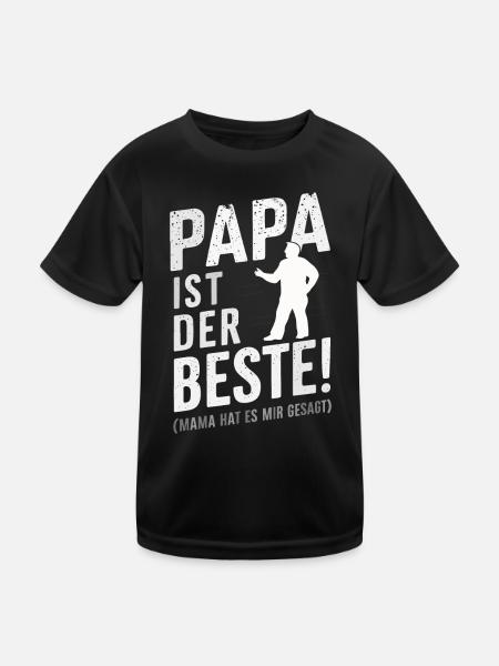 Dad Dad Father's Day - Kids Functional T-Shirt - black - Front