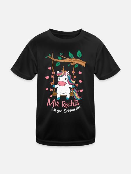 Unicorn Unicorns Mythical Creatures Mystical - Kids Functional T-Shirt - black - Front
