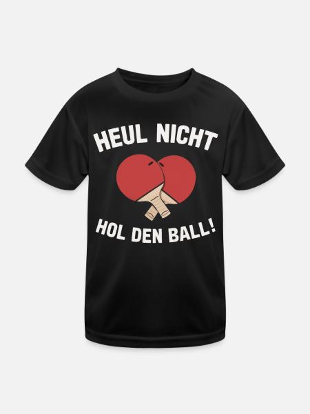 Table tennis Table tennis player - Kids Functional T-Shirt - black - Front