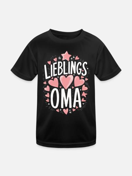 Grandma Grandma Grandparents Mother's Day Family - Kids Functional T-Shirt - black - Front