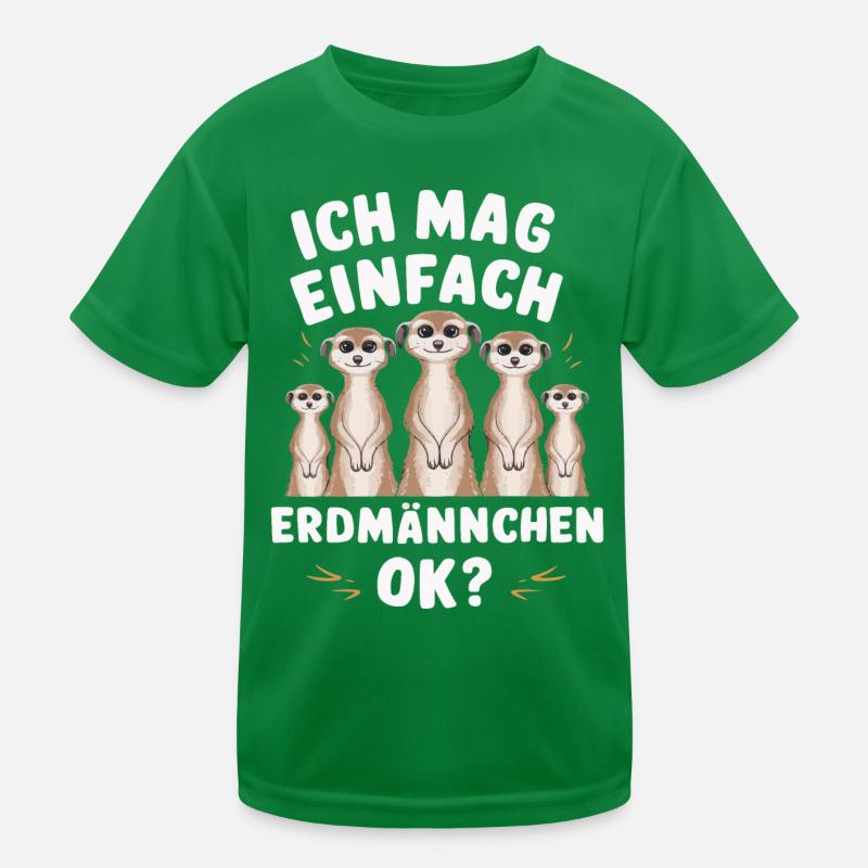 Suricate Griffant Animal T-shirt sport Enfant