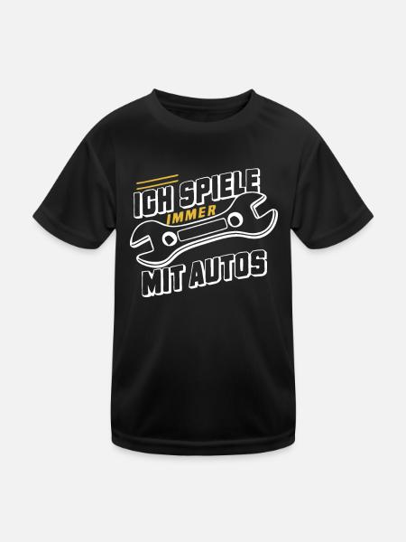 Mechanic Mechanic Workshop Car Mechanic - Kids Functional T-Shirt - black - Front