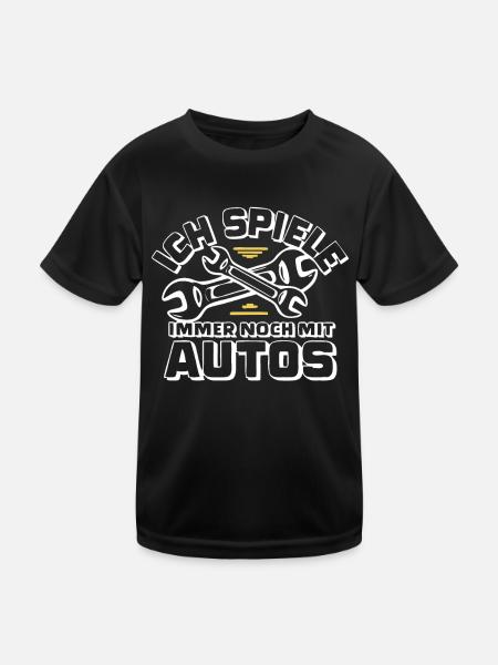 Mechanic Mechanic Workshop Car Mechanic - Kids Functional T-Shirt - black - Front