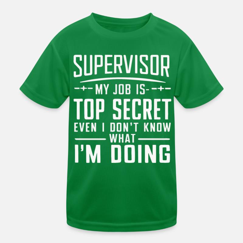 Supervisor Profession Kids Functional T-Shirt