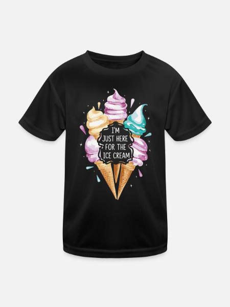 Glaces Bonbons Glaces - T-shirt sport Enfant - noir - Devant