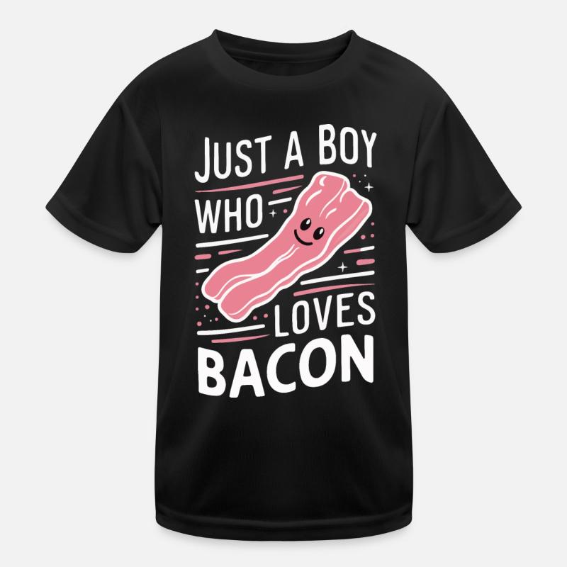 Bacon Frühstück Speck Kinder Funktions-T-Shirt