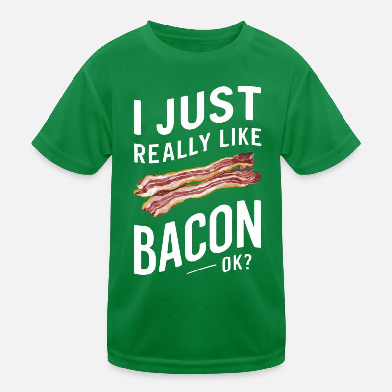 Bacon Frühstück Speck Kinder Funktions-T-Shirt