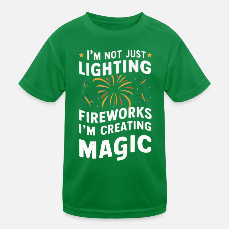Pyrotechnics Fireworks Pyrotechnics Kids Functional T-Shirt