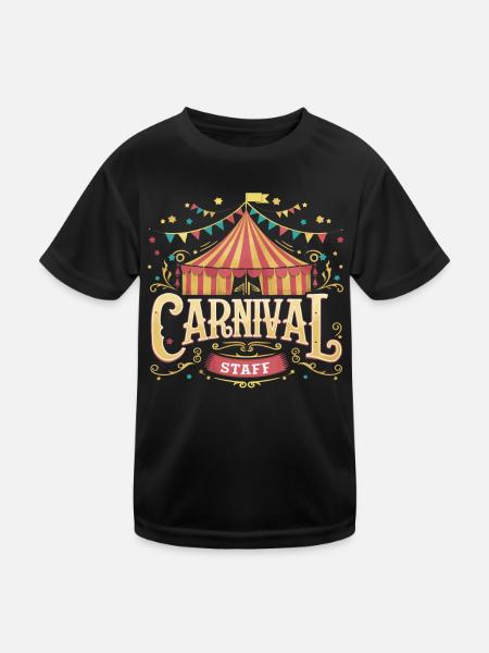 Cirque Carnaval Carnaval - T-shirt sport Enfant - noir - Devant