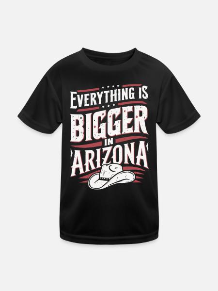 Arizona, USA, America - Kids Functional T-Shirt - black - Front