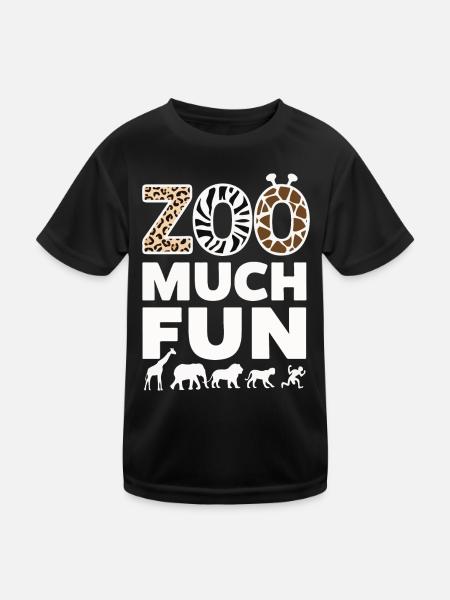 Zoo Animals Zookeeper - Kids Functional T-Shirt - black - Front
