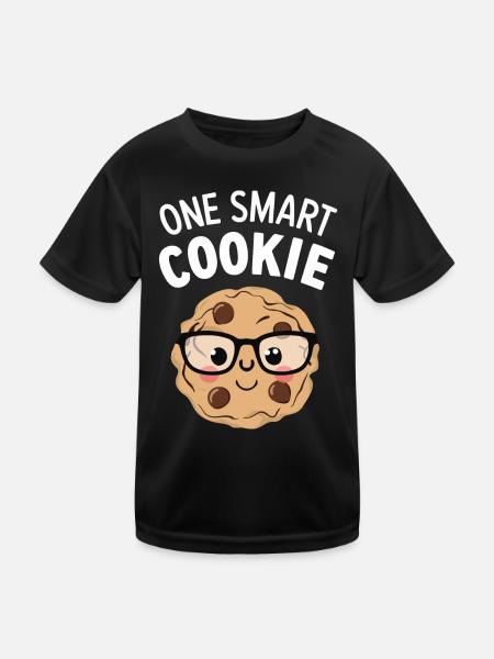 Cookies Cookie Keks Kekse Schokolade - Kinder Funktions-T-Shirt - Schwarz - Vorne