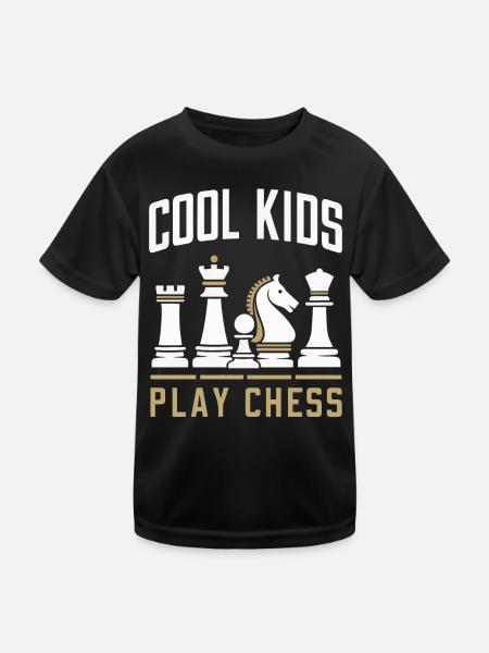 Chess Chess Player - Kids Functional T-Shirt - black - Front