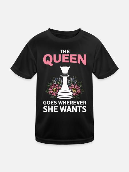 Chess Chess Player - Kids Functional T-Shirt - black - Front